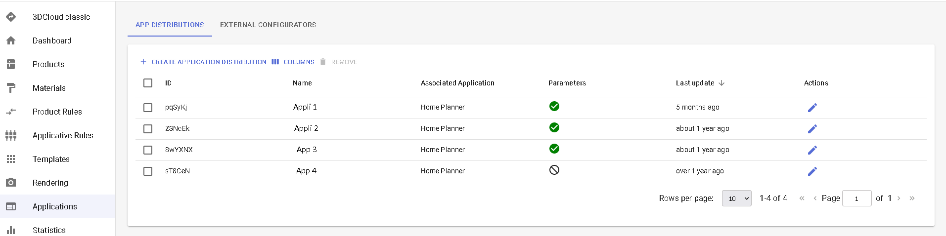 Application Setting