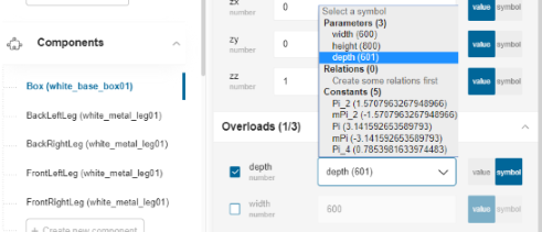 Overload components