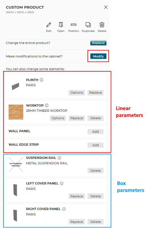 New parameters