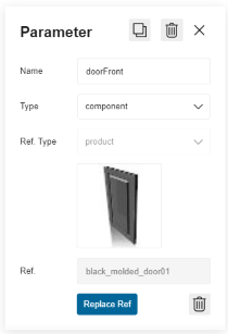 Link parameter to component