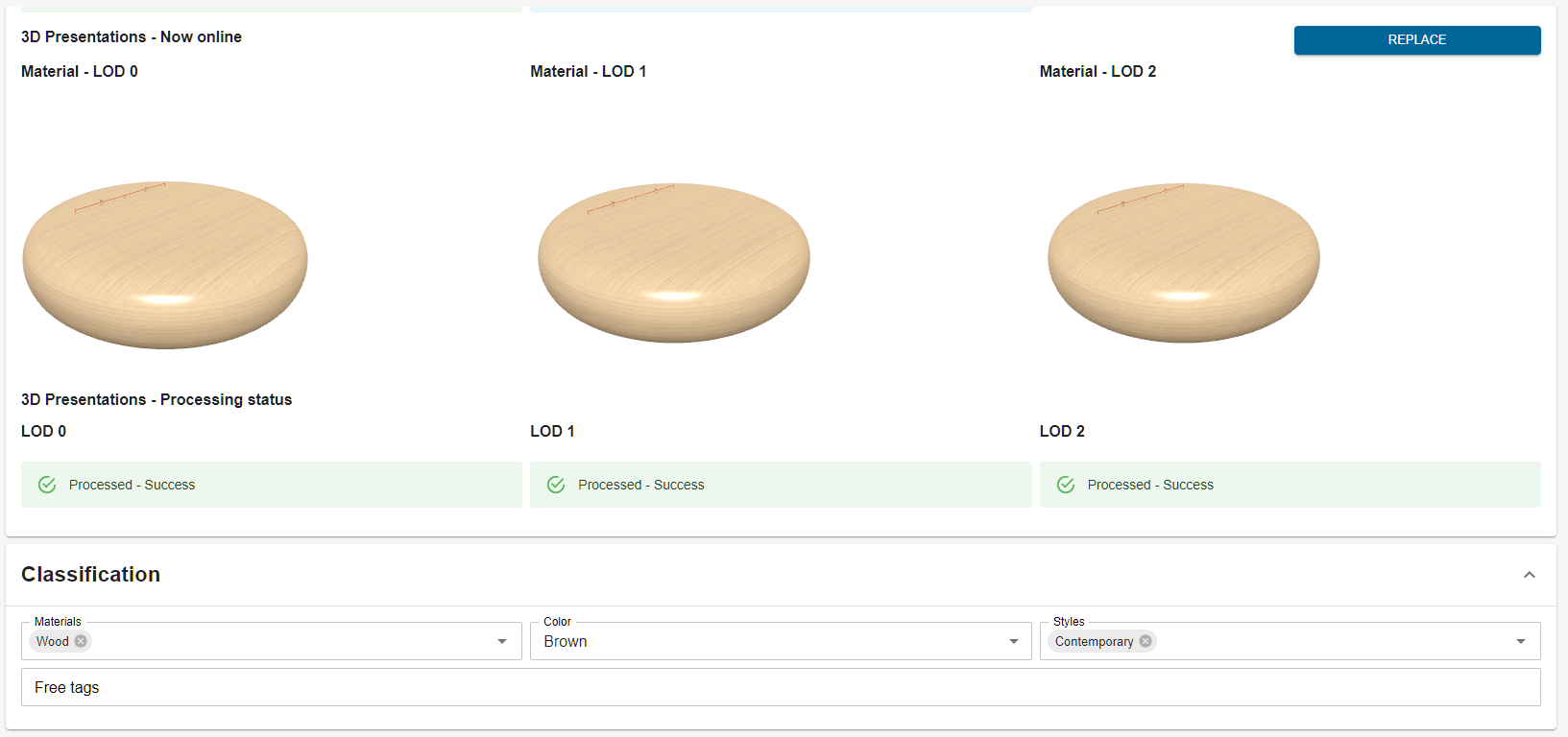 Materials Representation