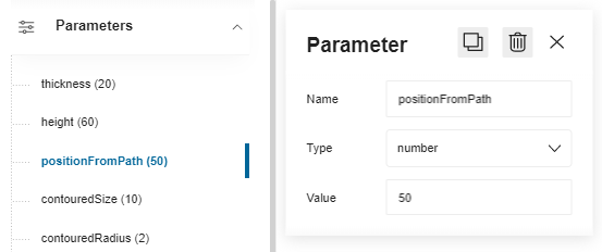 Cornice parameters