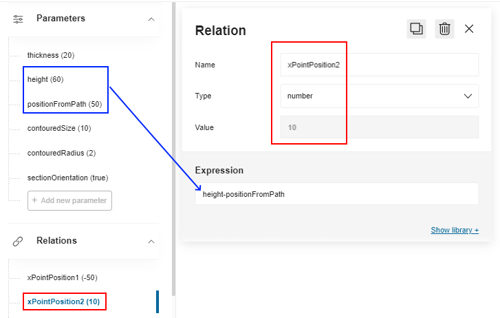 Output set relations