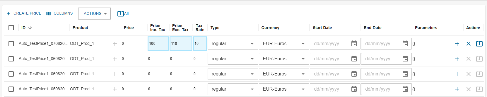 price-dashboard-with-tax-fields