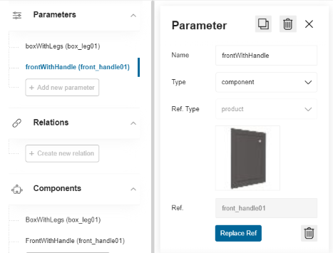 Component parameters