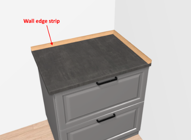 Wall edge strip